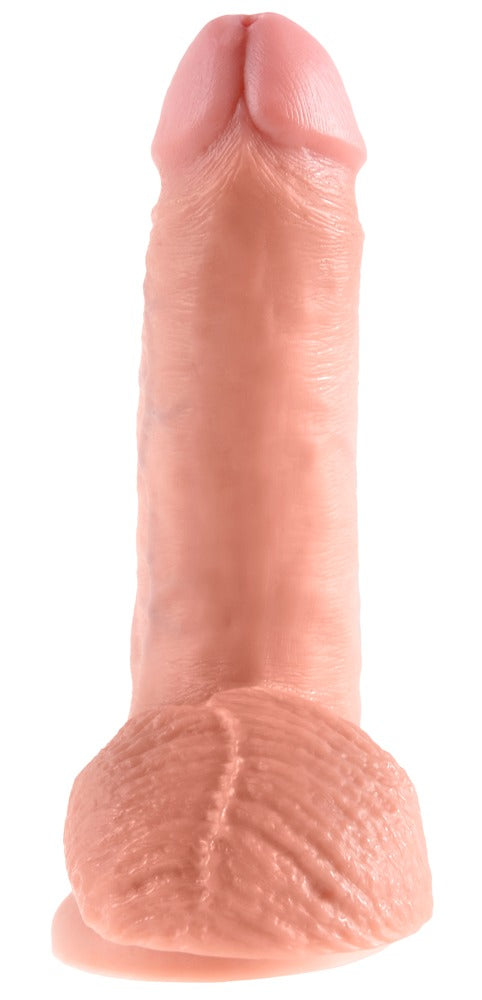 King Cock - Ντίλντο - Dildo Cock 7 With Balls - Flesh - Ανοιχτόχρωμο Δέρμα