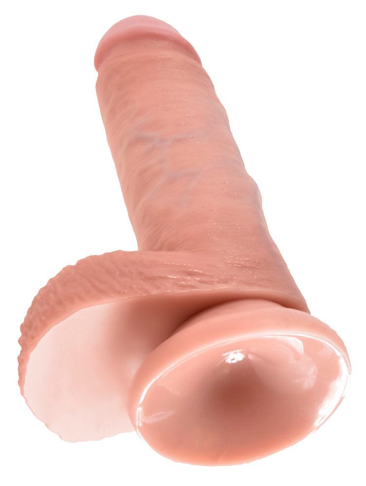 King Cock - Ντίλντο - Dildo Cock 7 With Balls - Flesh - Ανοιχτόχρωμο Δέρμα