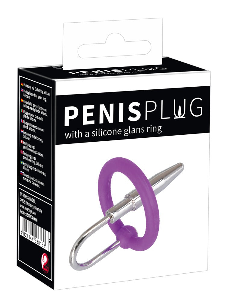 Penisplug - Διαστολέας - You2Toys Penis Plug with Glans Ring - Μωβ