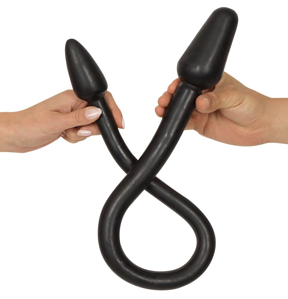 Rebel - Διπλό Dildo - Double Plug flexible - Μαύρο