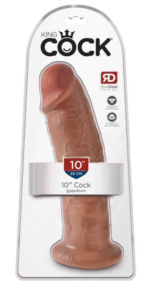 King Cock - Ρεαλιστικό Ντίλντο - 10 Cock dildo with suction cup base - Ανοιχτόχρωμο Δέρμα