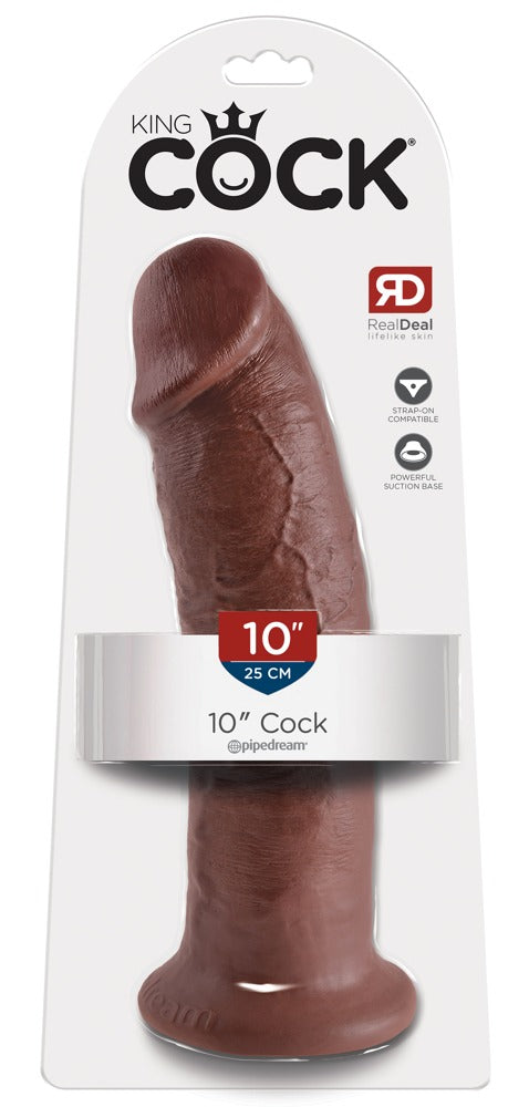 King Cock - Ρεαλιστικό Ντίλντο - 10 Cock dildo with suction cup base - Ανοιχτόχρωμο Δέρμα
