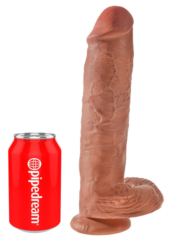 King Cock - Ρεαλιστικό Ντίλντο - Dildo Cock 11 With Balls - Flesh - Ανοιχτόχρωμο Δέρμα