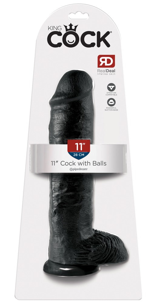 King Cock - Ρεαλιστικό Ντίλντο - Dildo Cock 11 With Balls - Flesh - Ανοιχτόχρωμο Δέρμα