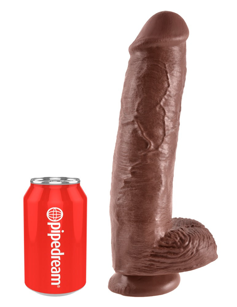 King Cock - Ρεαλιστικό Ντίλντο - Dildo Cock 11 With Balls - Flesh - Ανοιχτόχρωμο Δέρμα