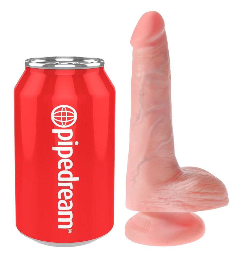 King Cock - Ρεαλιστικό Ντίλντο - Pipedream - 6 Cock with Balls - Vanilla - Ανοιχτόχρωμο Δέρμα