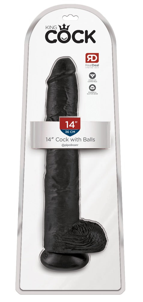 King Cock - Ντίλντο - Realistic XL Dildo No. 1 - 37 cm Dildo Dildo Normal - Ανοιχτόχρωμο Δέρμα