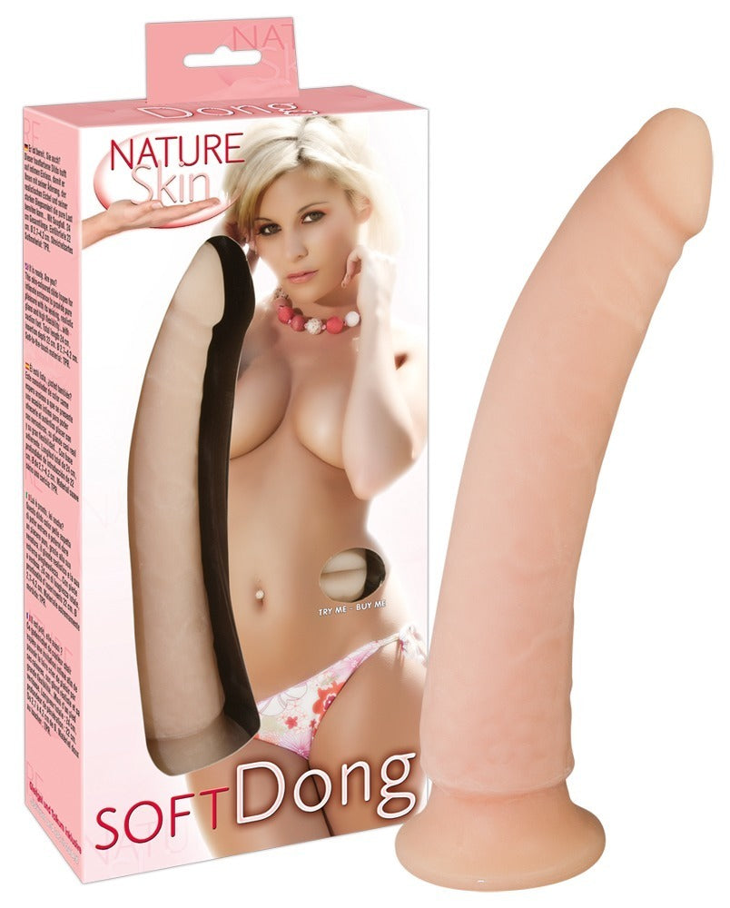 Nature Skin - Ντίλντο - TPR Dong Dildo Dildo Normal - Ανοιχτόχρωμο Δέρμα