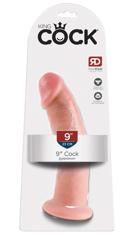 King Cock - Ρεαλιστικό Ντίλντο - Cock 9" - Ανοιχτόχρωμο Δέρμα