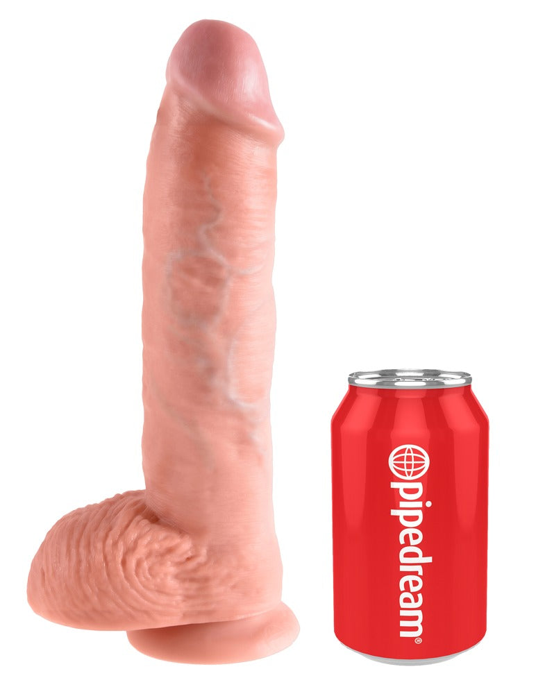 King Cock - Ντίλντο - 10" Cock with Balls - Ανοιχτόχρωμο Δέρμα