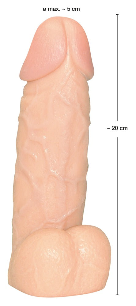 You2Toys - Ντίλντο - natural dildo “Big Dong”, 20.5 cm, 5 cm Ø - Ανοιχτόχρωμο Δέρμα