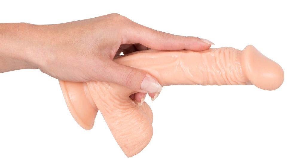 European Lover - Ντίλντο - You2Toys - Natural Dildo with Balls 20 cm - Nude - Ανοιχτόχρωμο Δέρμα