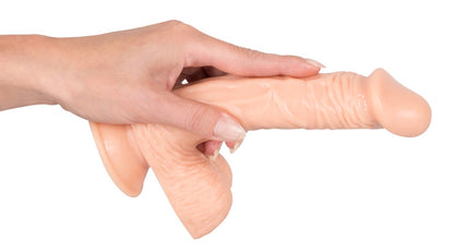 European Lover - Ντίλντο - You2Toys - Natural Dildo with Balls 20 cm - Nude - Ανοιχτόχρωμο Δέρμα