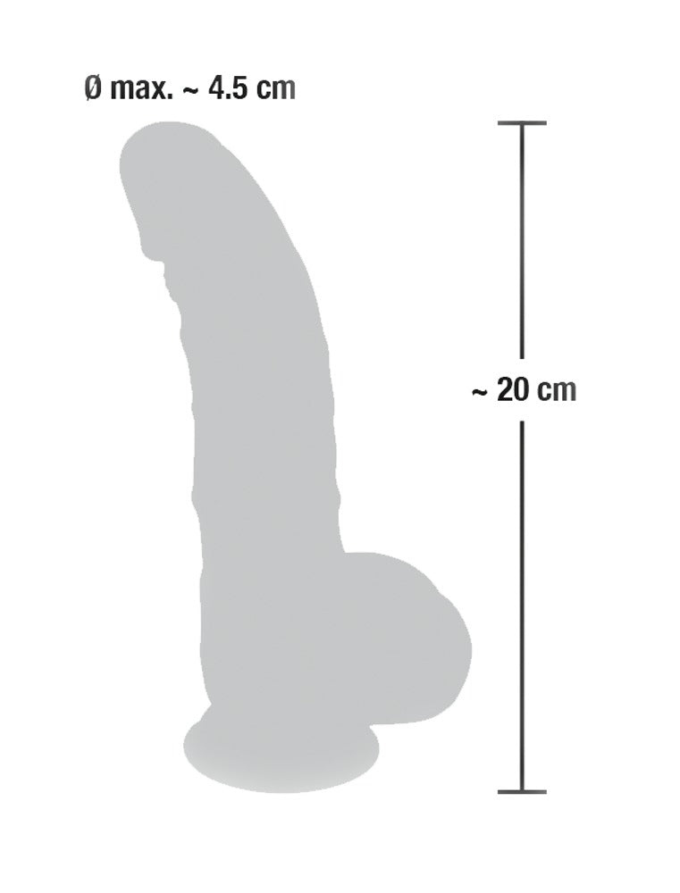 Medical Silicone - Ντίλντο - You2Toys - Dildo 20 cm - Ανοιχτόχρωμο Δέρμα