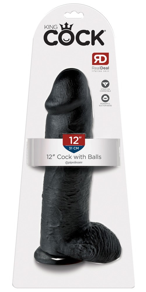 King Cock - Ντίλντο - Dildo Cock 12 With Balls - Flesh - Ανοιχτόχρωμο Δέρμα