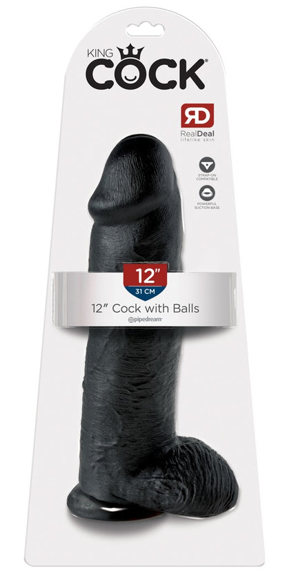 King Cock - Ντίλντο - Dildo Cock 12 With Balls - Flesh - Ανοιχτόχρωμο Δέρμα