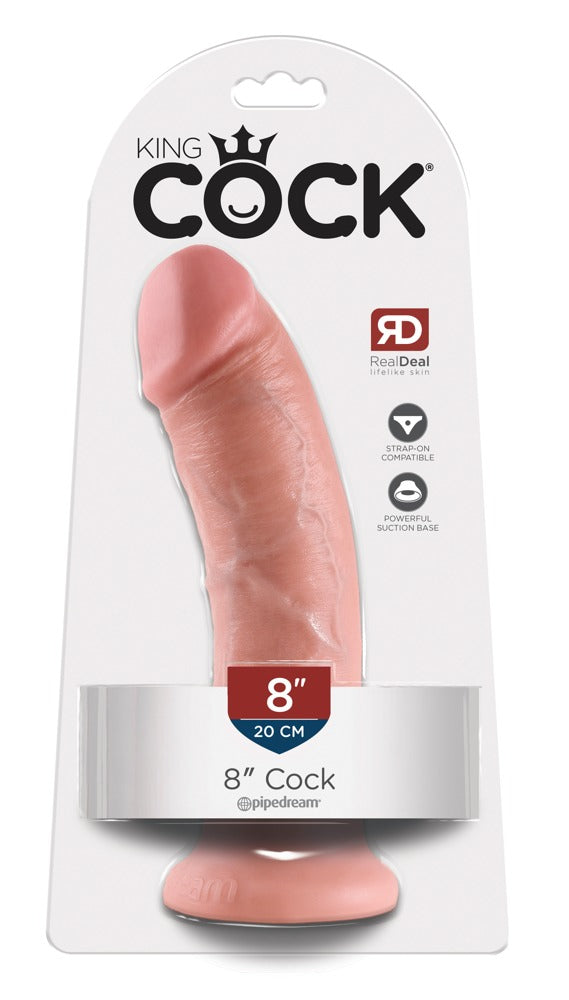 King Cock - Ντίλντο - PIPEDREAM PRODUCTS INC Dildo - Waterproof Dildo - 8 Inch Sex Toy by Spencer's - Ανοιχτόχρωμο Δέρμα