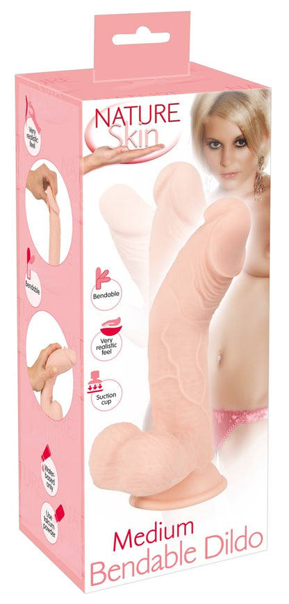 Nature Skin - Ντίλντο - Bendable Dildo 9.4 inches - Nude - Ανοιχτόχρωμο Δέρμα