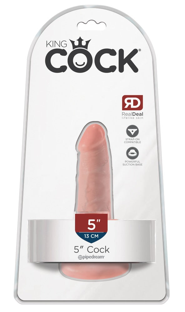 King Cock - Ντίλντο - Pipedream - 5 Cock - Vanilla - Ανοιχτόχρωμο Δέρμα