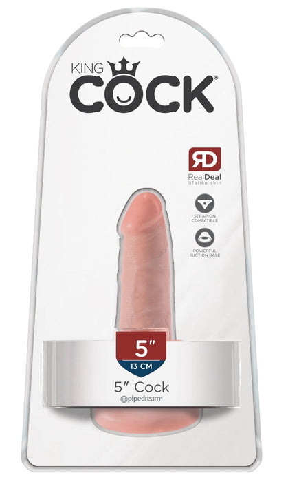 King Cock - Ντίλντο - Pipedream - 5 Cock - Vanilla - Ανοιχτόχρωμο Δέρμα