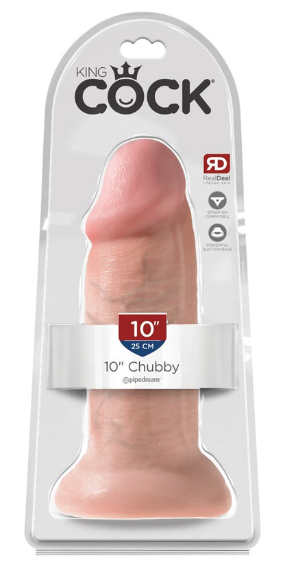 King Cock - Ντίλντο - Pipedream - 10 Chubby - Vanilla - Ανοιχτόχρωμο Δέρμα