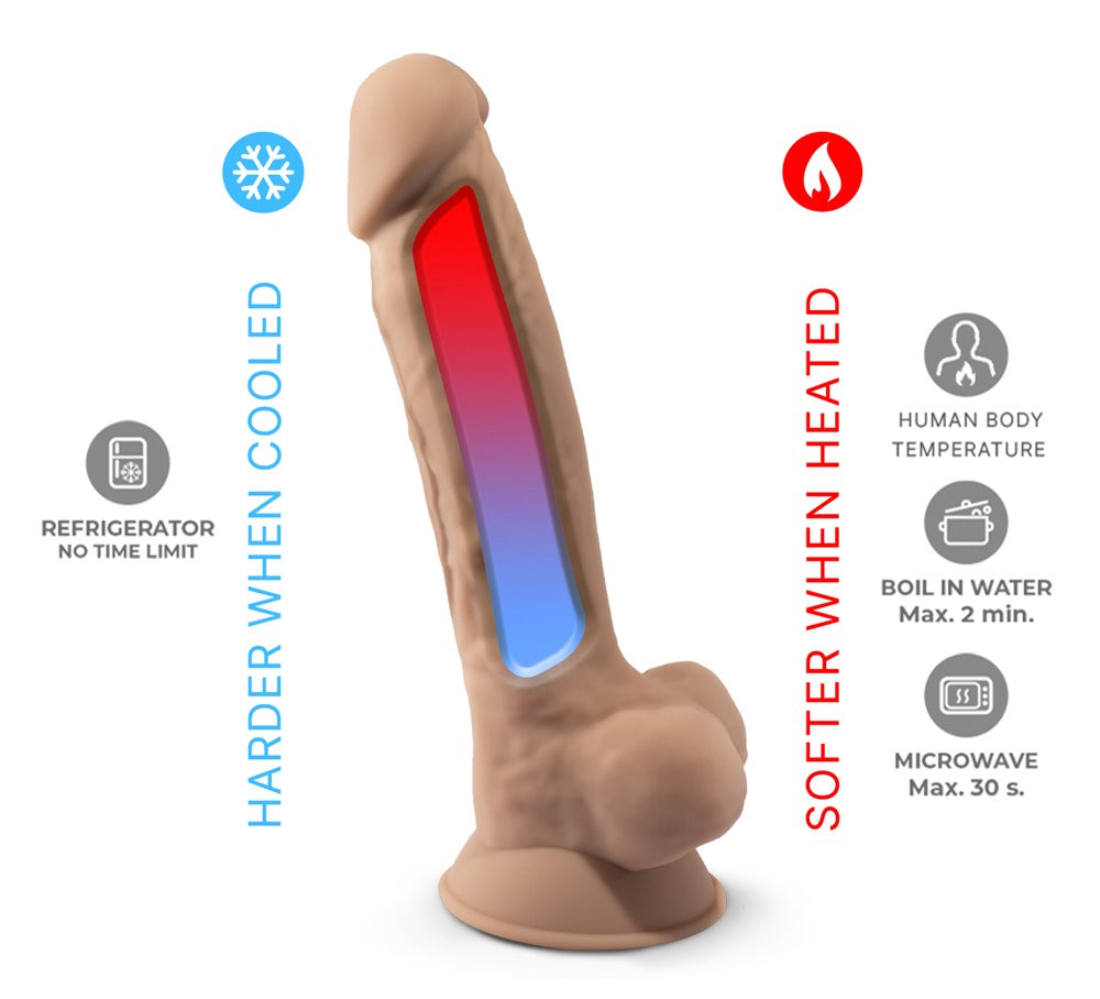 SILEXD - Ρεαλιστικό Ντίλντο - Premium Silicone Dildo Model 1 7 Beige - Ανοιχτόχρωμο Δέρμα