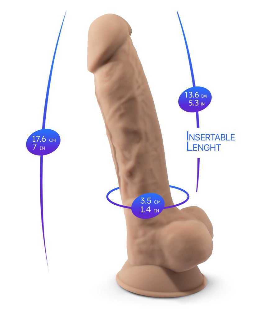 SILEXD - Ρεαλιστικό Ντίλντο - Premium Silicone Dildo Model 1 7 Beige - Ανοιχτόχρωμο Δέρμα