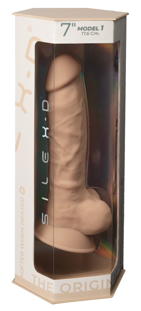 SILEXD - Ρεαλιστικό Ντίλντο - Premium Silicone Dildo Model 1 7 Beige - Ανοιχτόχρωμο Δέρμα