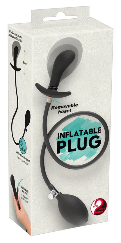 You2Toys - Φουσκωτό Βύσμα Πρωκτού - Inflatable Plug - Μαύρο