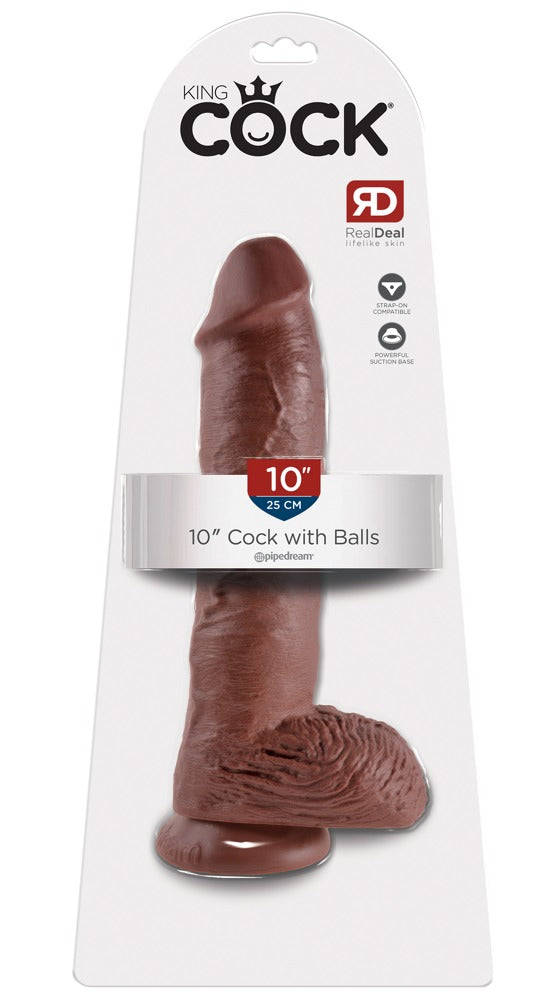 King Cock - Ντίλντο - 10" Cock with Balls - Ανοιχτόχρωμο Δέρμα