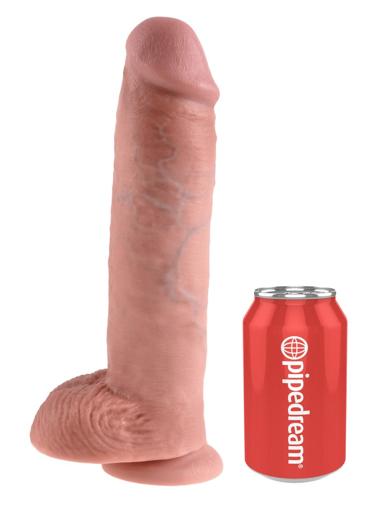 King Cock - Ρεαλιστικό Ντίλντο - Dildo Cock 11 With Balls - Flesh - Ανοιχτόχρωμο Δέρμα