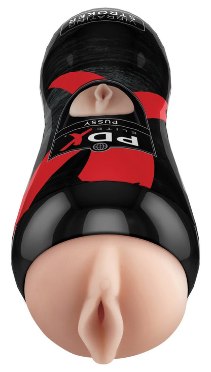 PDX Elite - Αυνανιστήριο - Adult Pipedream Extreme Toyz Elite Vibrating Stroker Pussy - Flesh Vibrating Pussy Stroker - Ανοιχτόχρωμο Δέρμα