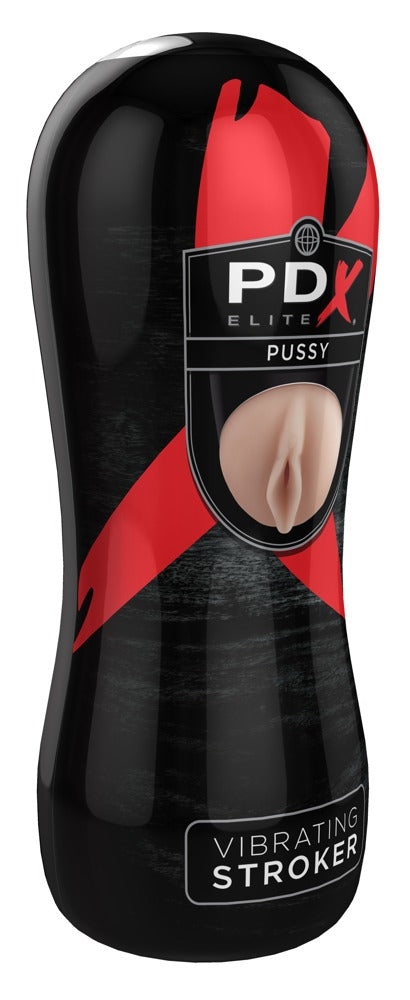 PDX Elite - Αυνανιστήριο - Adult Pipedream Extreme Toyz Elite Vibrating Stroker Pussy - Flesh Vibrating Pussy Stroker - Ανοιχτόχρωμο Δέρμα