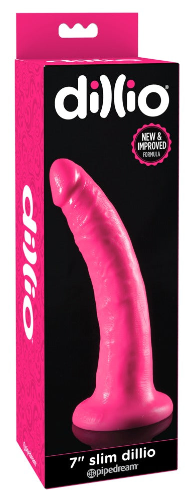 Dillio - Ρεαλιστικό Ντίλντο - Dildo 7 Slim - Ροζ