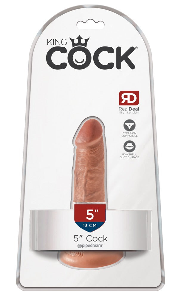 King Cock - Ντίλντο - Pipedream - 5 Cock - Vanilla - Ανοιχτόχρωμο Δέρμα