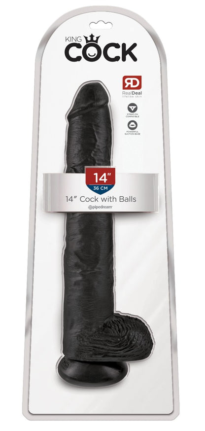 King Cock - Ντίλντο - Realistic XL Dildo No. 1 - 37 cm Dildo Dildo Normal - Ανοιχτόχρωμο Δέρμα