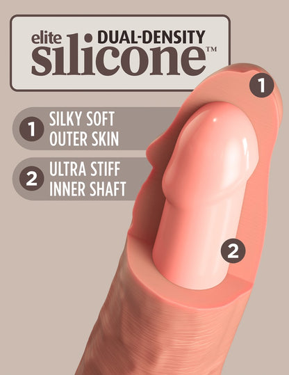 King Cock Elite - Ρεαλιστικό Ντίλντο - Pipedream - 9 Silicone Dual Density Cock - Light - Ανοιχτόχρωμο Δέρμα