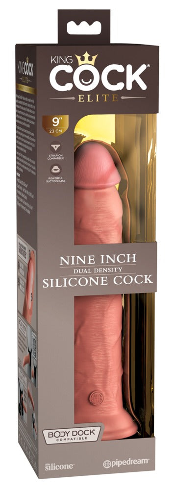 King Cock Elite - Ρεαλιστικό Ντίλντο - Pipedream - 9 Silicone Dual Density Cock - Light - Ανοιχτόχρωμο Δέρμα
