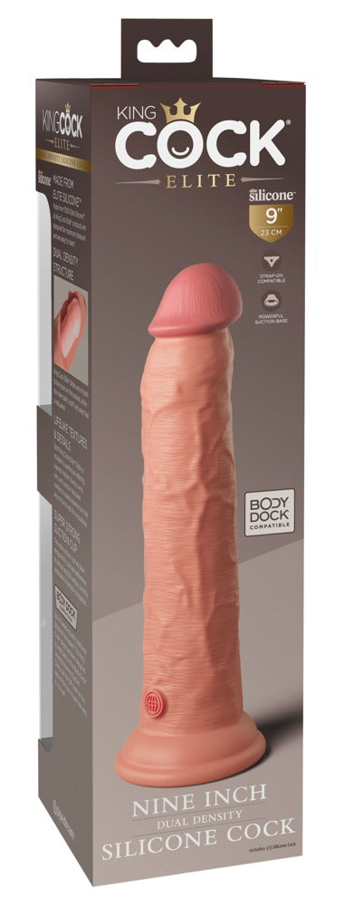 King Cock Elite - Ρεαλιστικό Ντίλντο - Pipedream - 9 Silicone Dual Density Cock - Light - Ανοιχτόχρωμο Δέρμα