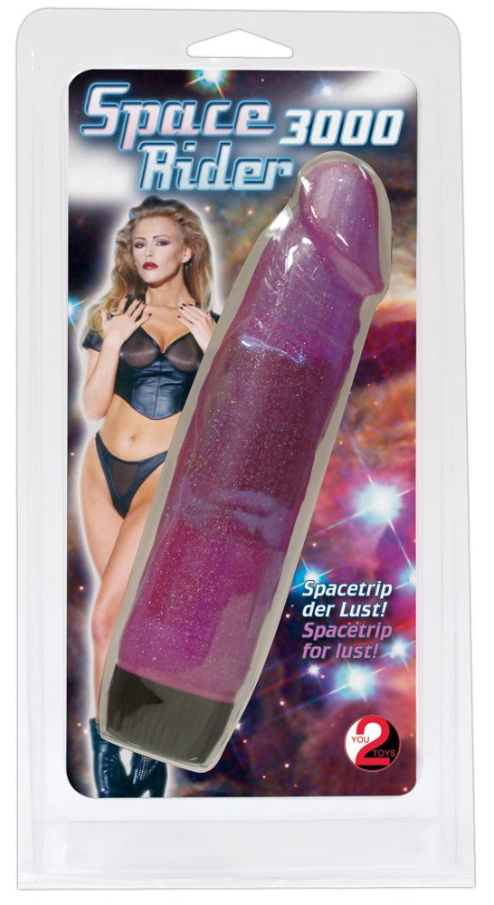 You2Toys - Δονητής - Space Rider 3000 Natural Vibrator Clear - Μωβ