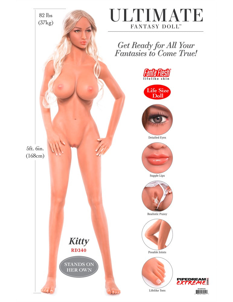 UltimateFantasy Dolls - Κούκλα Αγάπης - Pipedream Products Pipedream Ultimate Fantasy Dolls Kitty - Ανοιχτόχρωμο Δέρμα