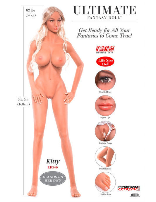 UltimateFantasy Dolls - Κούκλα Αγάπης - Pipedream Products Pipedream Ultimate Fantasy Dolls Kitty - Ανοιχτόχρωμο Δέρμα