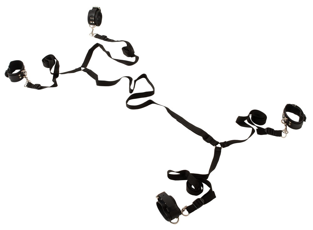 ZADO - Αξεσουάρ Για Δέσιμο Στον Κρεβάτι - Leather Bed Restraint - Μαύρο