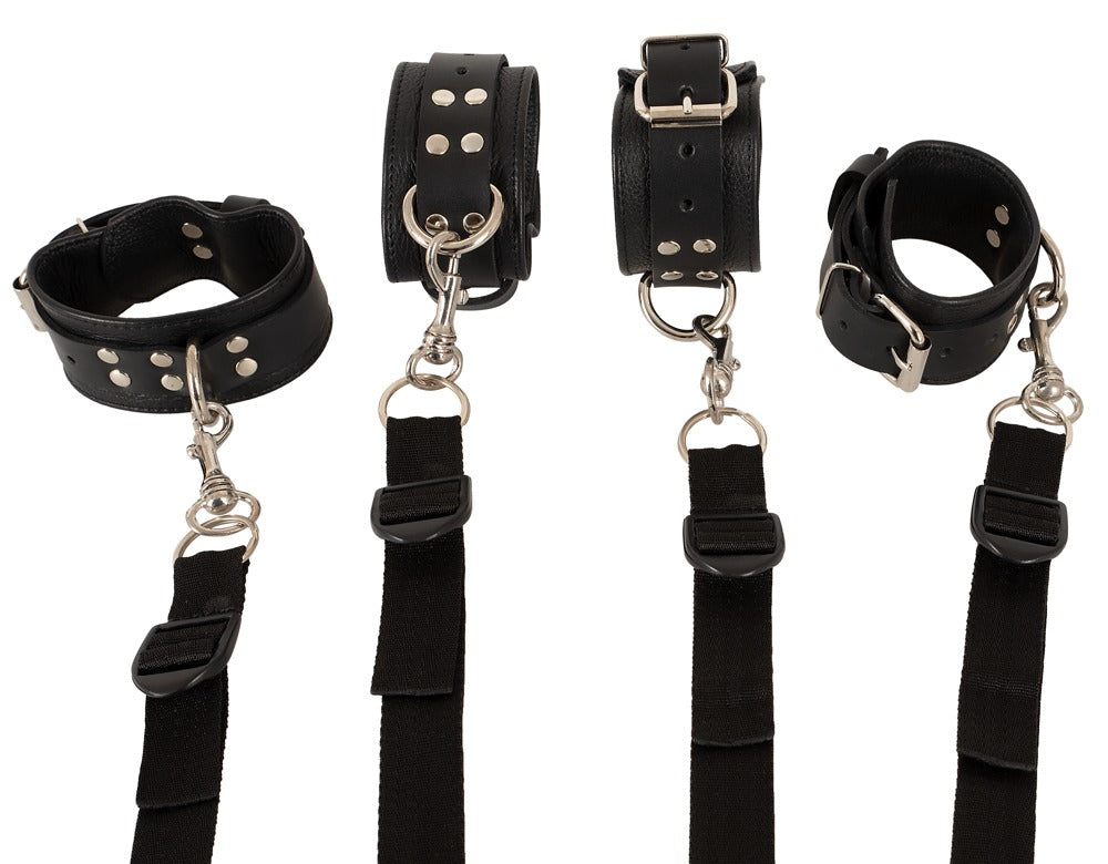 ZADO - Αξεσουάρ Για Δέσιμο Στον Κρεβάτι - Leather Bed Restraint - Μαύρο