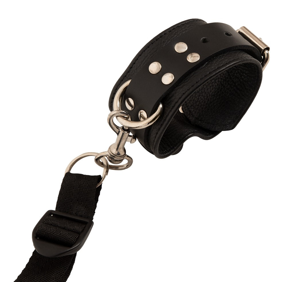 ZADO - Αξεσουάρ Για Δέσιμο Στον Κρεβάτι - Leather Bed Restraint - Μαύρο