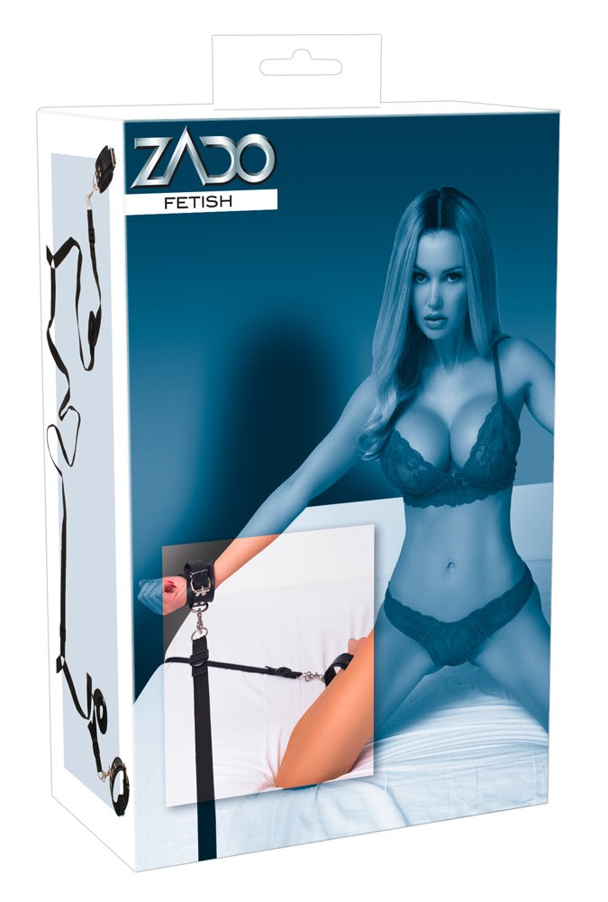 ZADO - Αξεσουάρ Για Δέσιμο Στον Κρεβάτι - Leather Bed Restraint - Μαύρο