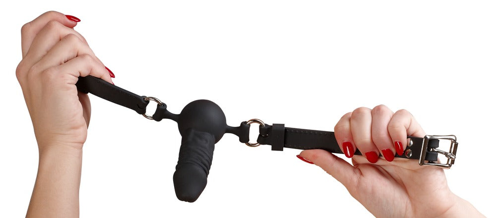 Bad Kitty - Φίμωτρο - gag z dildo - silicone - Μαύρο