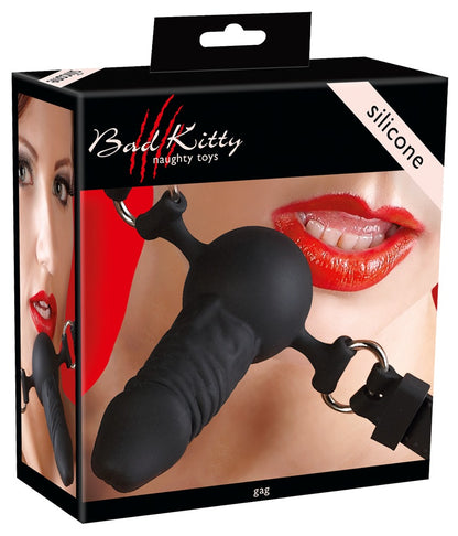 Bad Kitty - Φίμωτρο - gag z dildo - silicone - Μαύρο