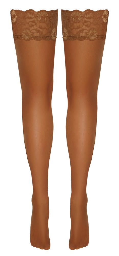 Cottelli LEGWEAR - Sexy Κάλτσες Με Λάστιχο Χωρίς Ζαρτιέρα - Hold-ups skin 2 - Ανοιχτόχρωμο Δέρμα