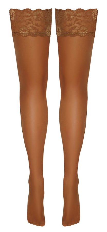 Cottelli LEGWEAR - Sexy Κάλτσες Με Λάστιχο Χωρίς Ζαρτιέρα - Hold-ups skin 2 - Ανοιχτόχρωμο Δέρμα